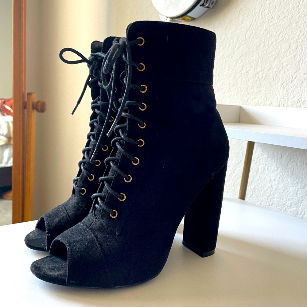 Windsor Lace Up Heels